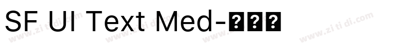 SF UI Text Med字体转换